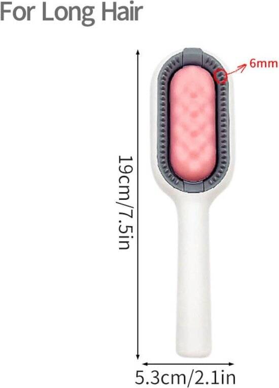 برس موی مغناطیسی آبی